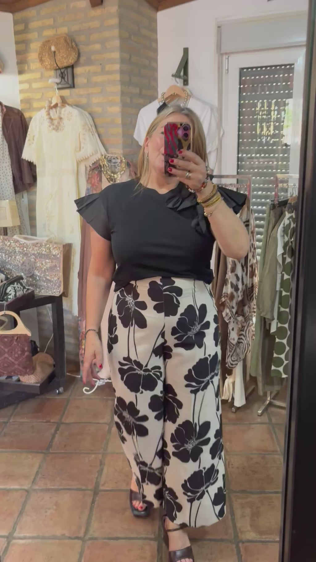 PANTALÓN CULOTTE ESTAMPADO