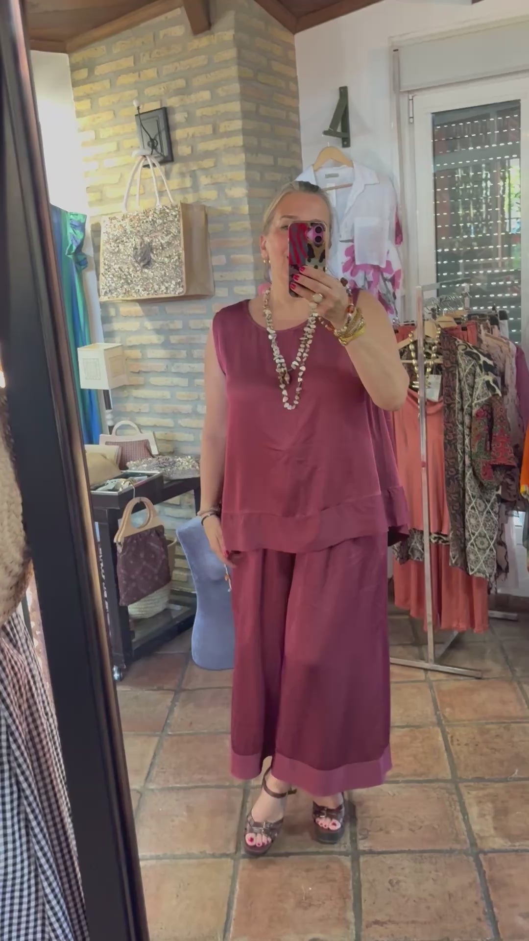 PANTALON BERENJENA